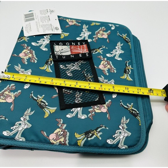 Vtg NWT 1998 Looney Tunes 3-Ring Binder Stuart Hall Green Taz Bugs Bunny Daffy - Picture 12 of 13